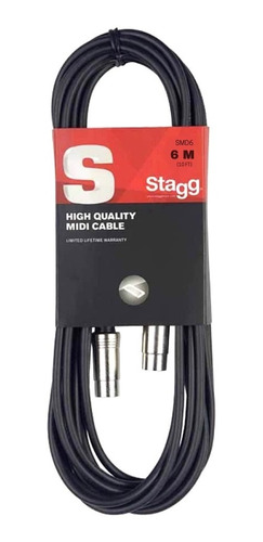 Stagg Smd6 Cable Midi 5 Pines 6 Mts