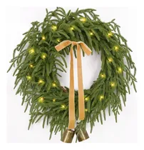 Comprar Corona De Navidad Corona De Pino Norfolk De Tacto Real De In