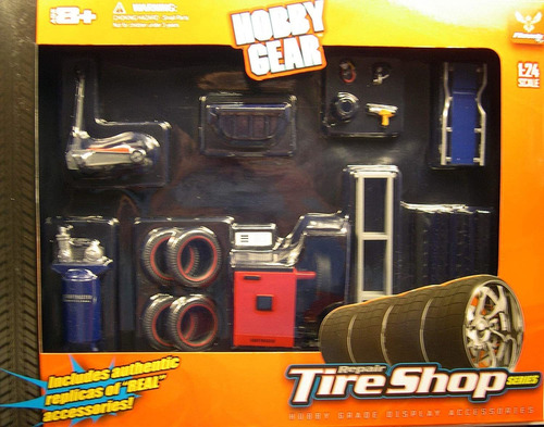 Repair Tire Shop Series 1:24 - Juego De 20 Piezas