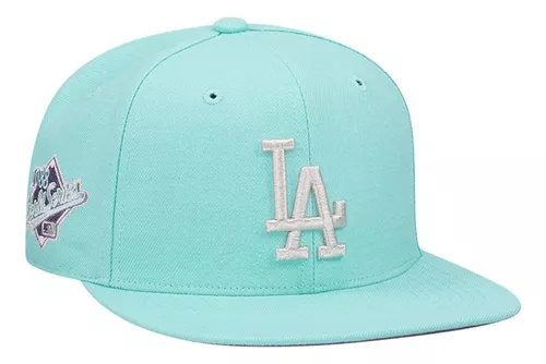 Gorra La Dodgers 47 Brand Snapback World Series Tiffany Blue