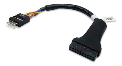 Cable Adaptador 20 Pines Usb 3.0 Hembra A Usb 2.0 Macho