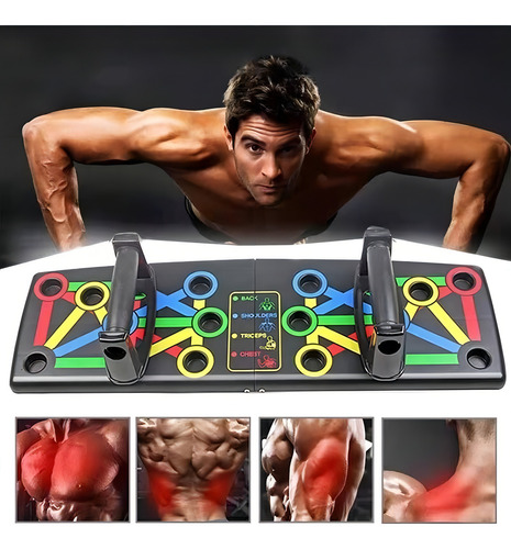 14 En 1 Tabla Push Up Plegable, Push Up Board Para Hacer Lagartijas, Portátil Antideslizante Soporte Para Flexiones, /hombros/espalda/tríceps, Equipo Para Ejercicio En Casa