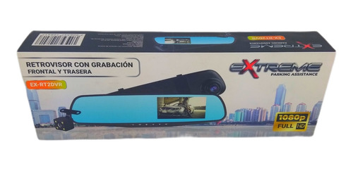 Espejo Retrovisor. Grabación Frontal Y C/ Trasera. Ex-rt2dvr