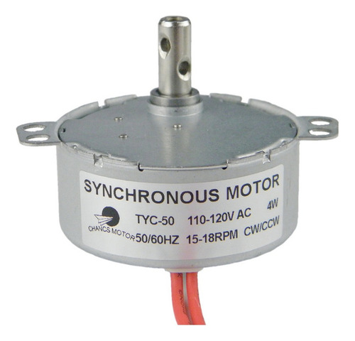 Motor De Baja Velocidad Chancs Tyc-50 110 V 15-18 Rpm Cw/ccw