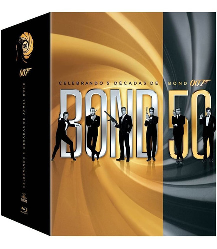 007 Celebrando 5 Decadas De Bond 007, 23 Películas Blu Ray
