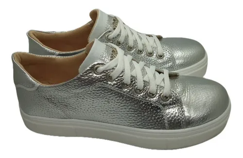 Zapatilla Viamo Chertan De Cuero Con Cord n
