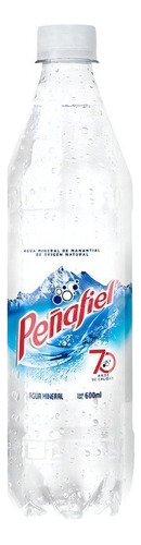 12 Pack Agua Mineral De Manantial Peñafiel De 600ml Cada Una