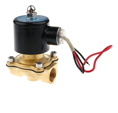 12v Dc 1/2pulgadas Latón Solenoide Electroválvula Para