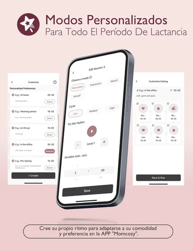 Momcozy Extractor de Leche Mobile Flow | M9 Red, 1 Paquete, imagen 5
