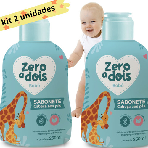 Sabonete Líquido Baby Cabeça Aos Pés 250 Ml Bebê Zero A Dois