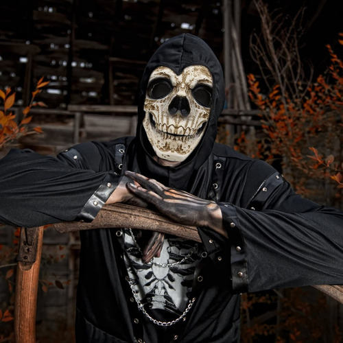 Máscara De Esqueleto De Cabeza Completa Humana Halloween