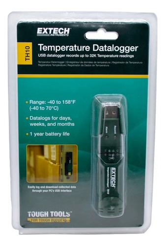 Registrador De Datos Usb Temperatura Con Alarma Extech Th10