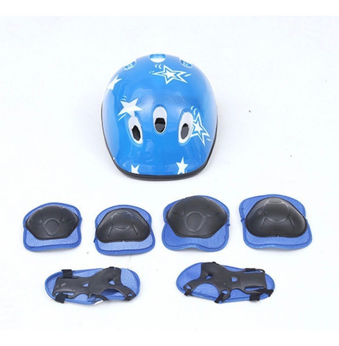 Set De Protección Infantil Completo Casco Rodilleras Coderas