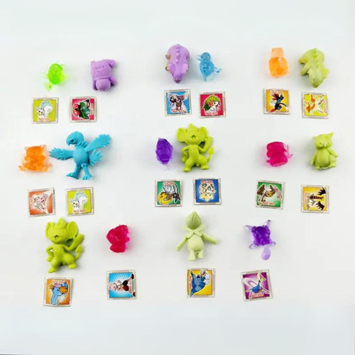 5 Pokebola De Colores Sorpresas En Cada Esfera 2 Muñecos