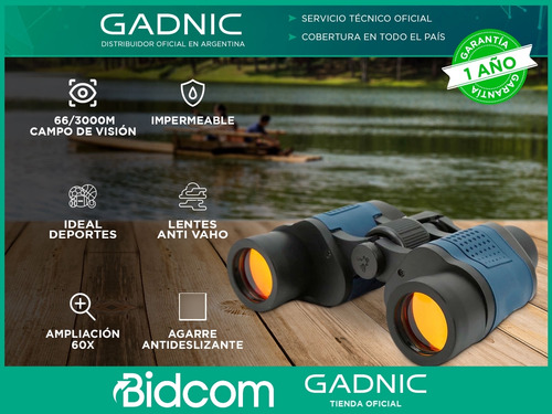 Binocular Gadnic 36×60 Larga Vista Caza Nautica Deportes