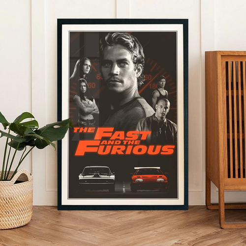 Cuadro 60x40 Peliculas - Rapido Y Furioso - Fan Art Poster