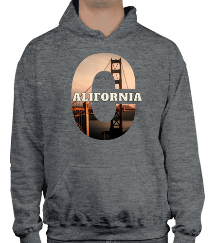 Sudadera Capucha Y Cangurera Unisex Diseño California