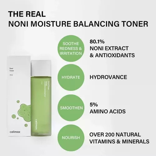 Tónico Facial Coreano Celimax Noni 150 Ml.