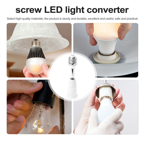 Convertidor De Bombillas Led Flexibles Con Base E27 A E27, 2