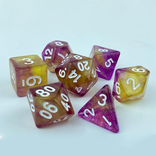 3 X 2x7x Juego De Dados Luminary Grabados Surtidos 3 Piezas