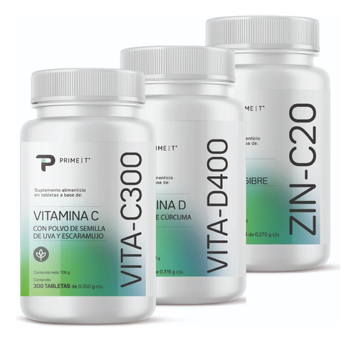 Vitamina C, Vitamina D3 Y Zinc Combo Sabor Sin Sabor