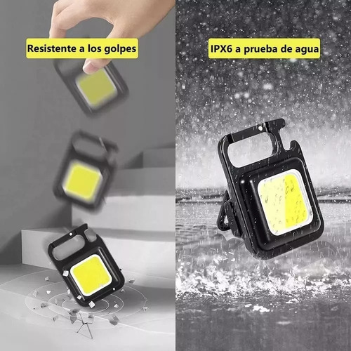 10 Piezas Linterna Lampara Recargable Led De Lampara Llavero