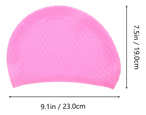 Práctico Gorro De Piscina Impermeable De Silicona Para Nadar