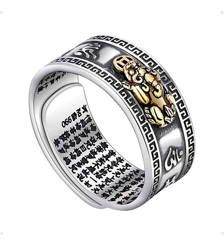 Anillo De Protección Feng Shui De Dragon Mantra Budista Otec