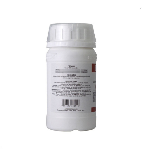Biotox Carrapaticida Pulverização E Banho 250ml