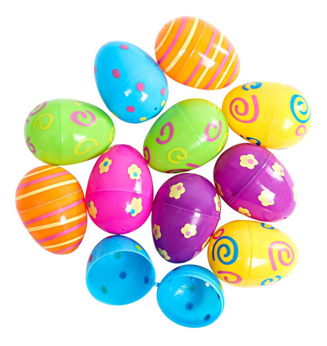 Easter Plastic Easter Egg Shells 6 * 4.5cm (100 Pieces)