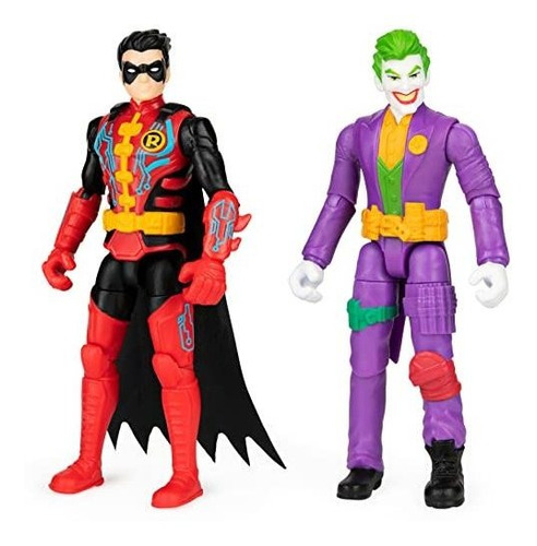 Figuras De Acción De 4'' Dc Comics Robin Y El Joker Con 6