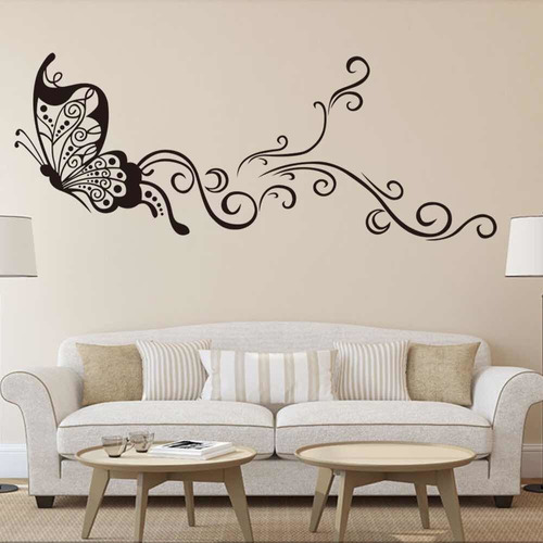 Mariposa Decorativa Para Superficies Lisas 1.50 Mts De Largo