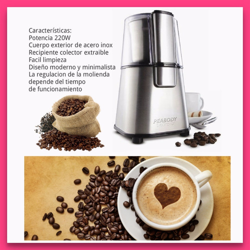 Imagen 4 de 5 de Molinillo De Cafe Y Semillas Peabody Smart Chef Pe-mc9100