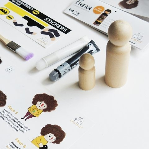 Kit Crear Superhéroe Batman - Muñeco De Madera Pegland