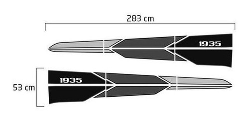 Kit Faixa Mercedes Benz Mb 1935 Adesivo Lateral Decorativo