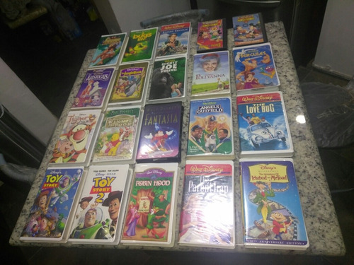 Disney Películas Inglés The Jingle Books Toy Story Vhs Lote