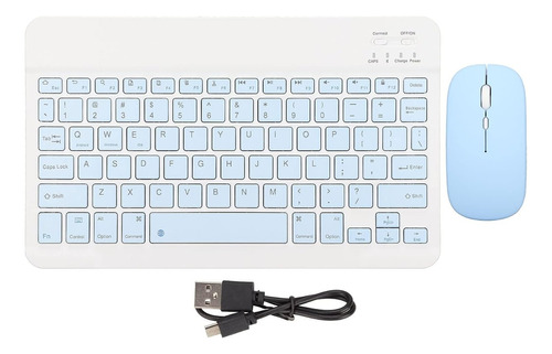 Kit Teclado Mouse Inalambrico Bluetooth Compatible Portatil