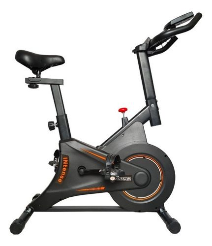 Bicicleta Spinning Estática Intense Ejercicio 6kg Inercia Color Negro