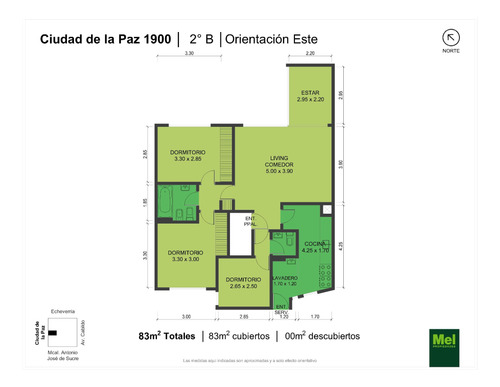 Excelente Semipiso De 3 Ambientes