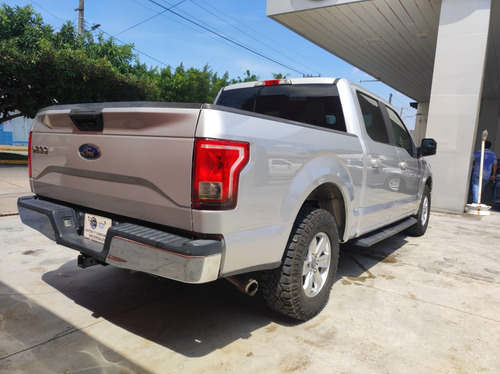 5.0 Ford Lobo Xlt 4x2 Supercrew 2015 Plata Estelar