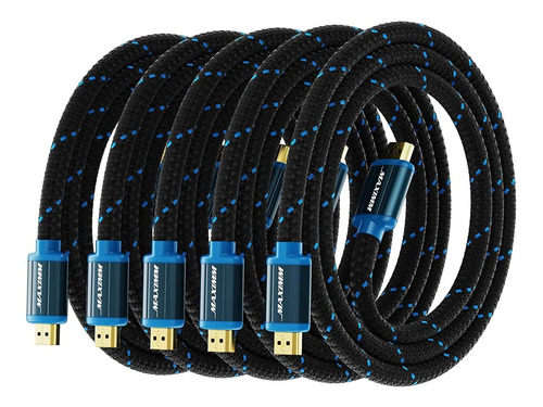 Cable Hdmi 2.0 De 6 Pies Maximm 4k 60hz 2160p 5-pack