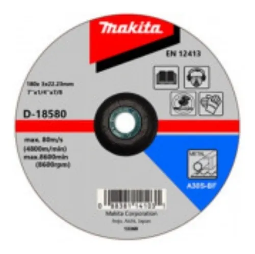 Disco Corte Metal 7 (180*3*22.23mm) 5 Unidades