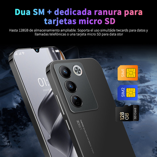 Android Celulares V27e 6.49 Pulgadas Barato Ram2gb Y Rom16gb Verde