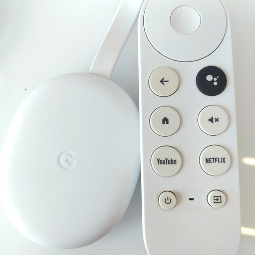 Chromecast Geração 4 Branco 4k Hdmi Wi-fi Perfeito Estado Branco De Voz (Usado)