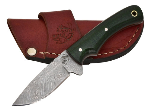 Knives Ranch - Cuchillo Hecho A Mano De Acero De Damasco Con