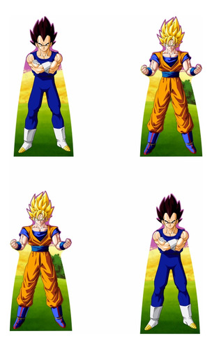 Dragon Ball Z Centro De Mesa Kit Com 20 Enfeites