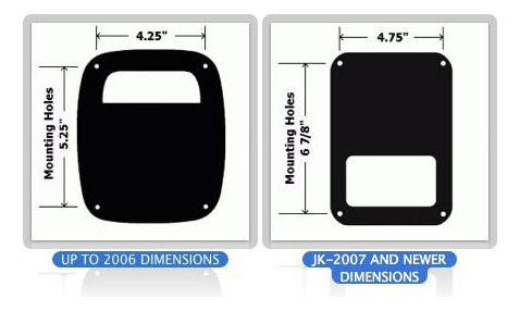 Dog Paw Cubierta Para Faro Trasero Jeep Tj Juego 2