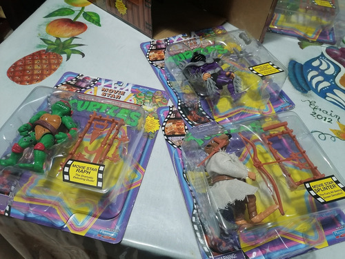 Tmnt Movie Star Figuras Accion Set 6 Tortugas Ninja (Usado)