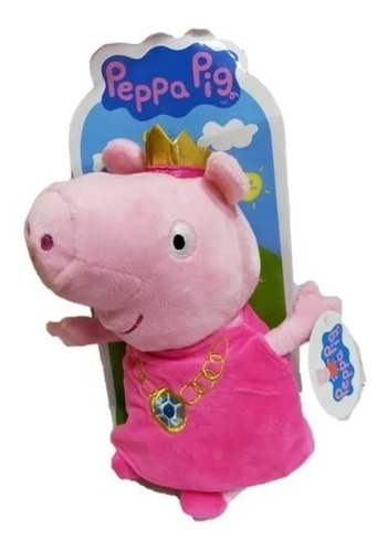 Peppa Pig Princesa Muñeco De Peluche Original Marca Famosa 