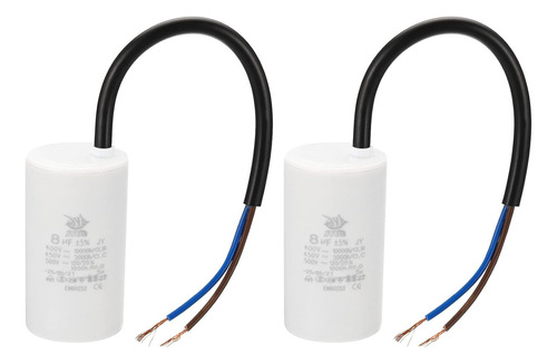 Patikil Cbb60 8uf Condensador De Funcionamiento, 2 Unidades